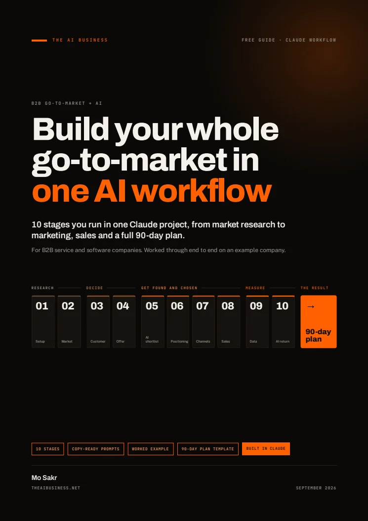 Actual cover of Build your whole go-to-market in one AI workflow